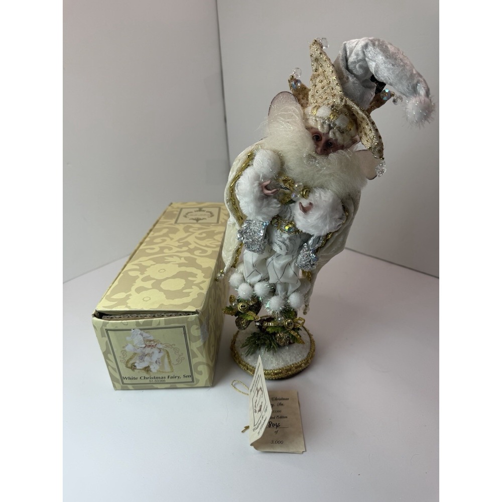2015‎ Mark Roberts White Christmas Small Fairy Limited Edition W/ Base Elf
